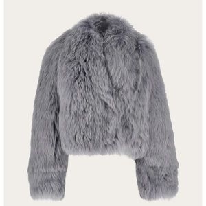 Ferragamo Long Hair Shearling Jacket